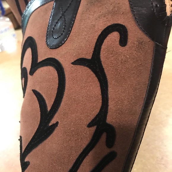 Beautiful Paola Leather and Suede Fancy Boots - Picture 6 of 8